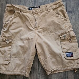 Vintage Ecko Unlimited Tan Cargo Shorts, Casual Outing, Easter Wear, Size‎ 38